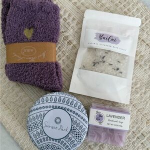 Lavender Bath Set - Purple